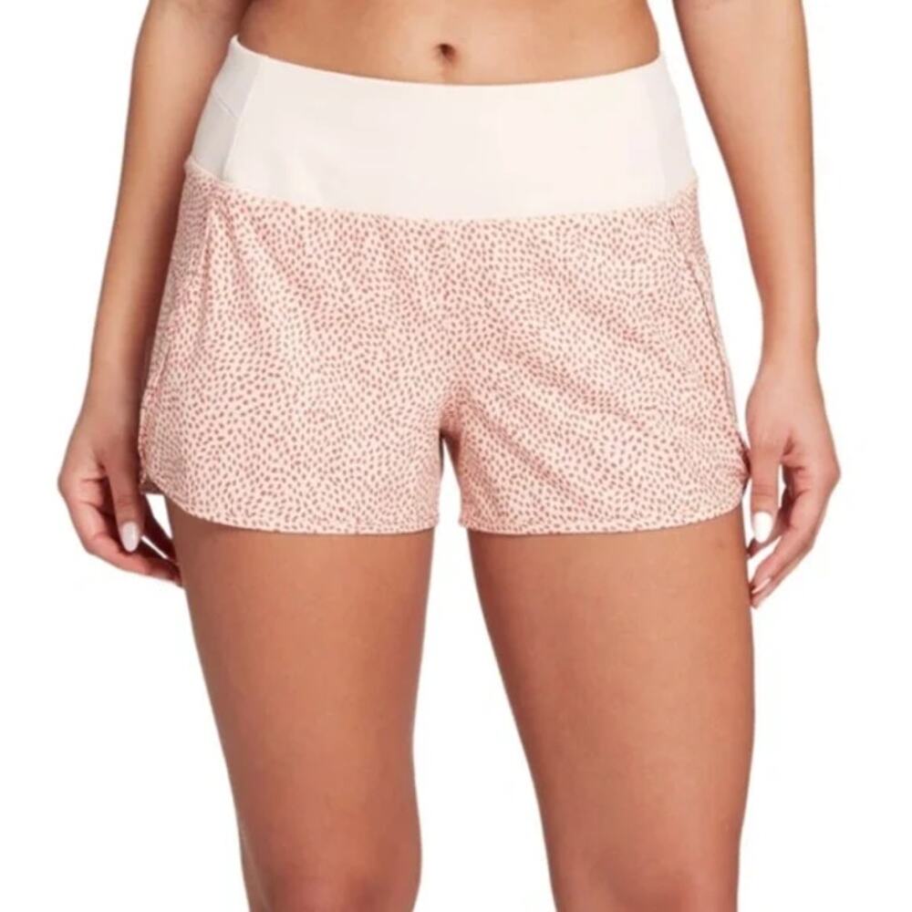 CALIA Womens Pink Darling Confetti Dot Shorts Medium Athletic Running Gym